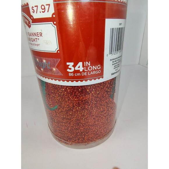 Holiday Time LED Holiday Banner that says "Merry & Bright" - Picture 9 of 16